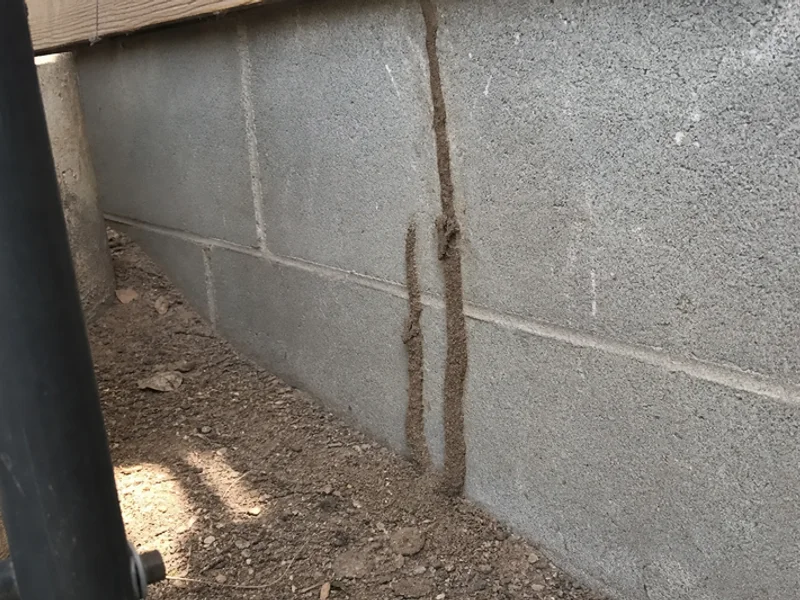 Termite Control in progress